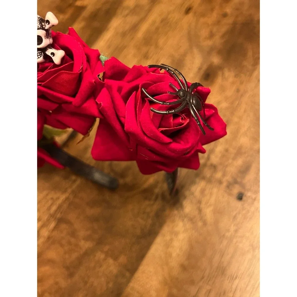 Rose‎ skull headband